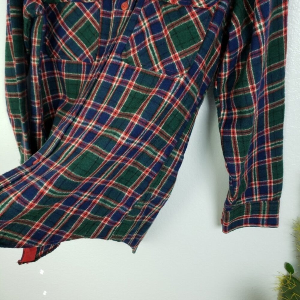 Vintage BRIGGS Sierra Madre Wool Blend Plaid Shirt Shacket Korea size M - Picture 9 of 14